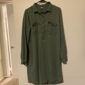 Army green old navy dress large